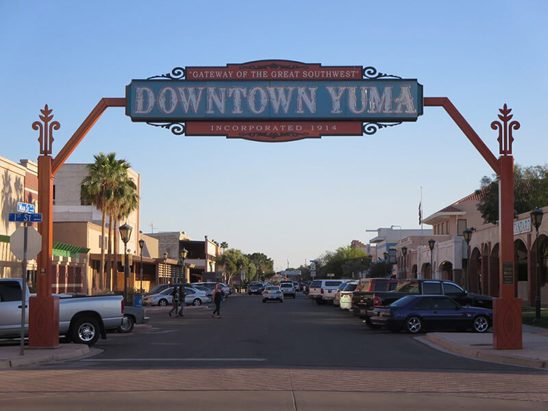 Heading to Historic Downtown Yuma | Friendly Acres RV Resort